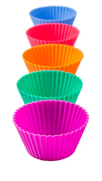 Copos de cozimento de cupcake de silicone — Fotografia de Stock