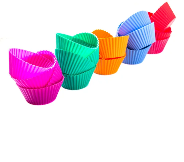 Silicone cupcake  baking cups — Stock Photo, Image