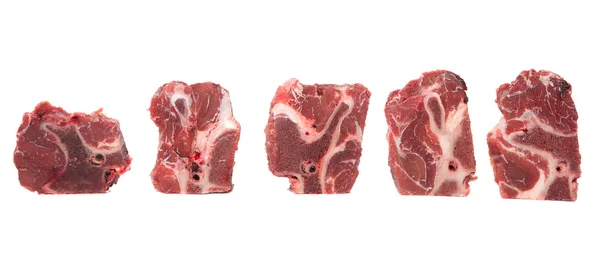 Morceau de viande de boeuf congelée coupée — Photo