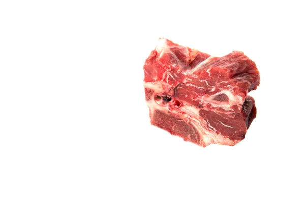 Morceau de viande de boeuf congelée coupée — Photo