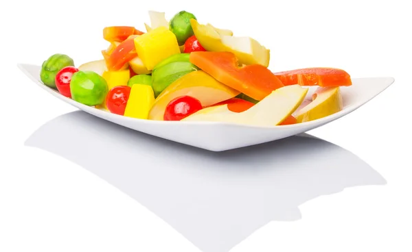 Mix Variety Of Pickled Fruit — Stock Photo, Image