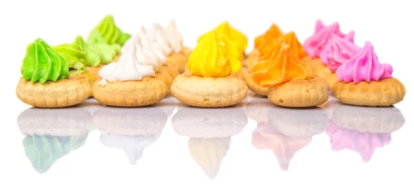 Cookies with creme — Stock Photo, Image