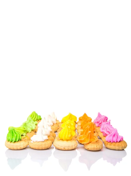 Cookies med crème — Stockfoto