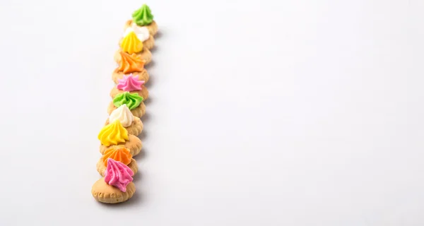 Cookies med crème — Stockfoto