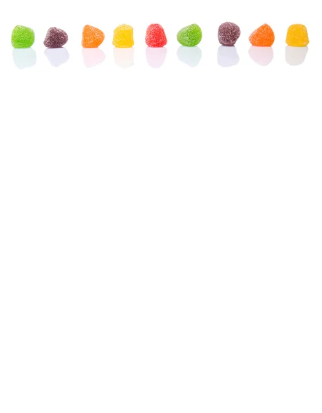 다채로운 믹스 설탕 젤리 사탕 — 스톡 사진