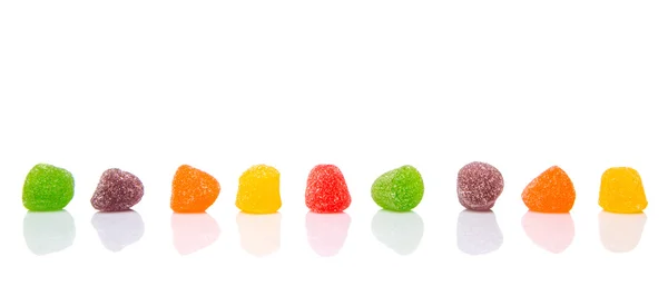 Bunte Mischung Zuckergelee Bonbons — Stockfoto