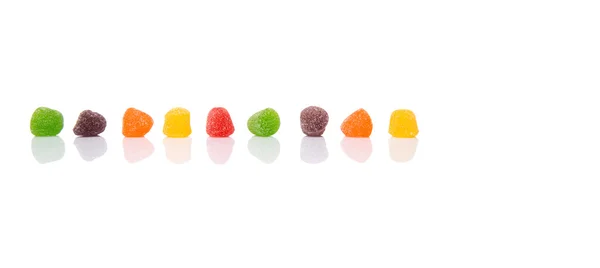 Bunte Mischung Zuckergelee Bonbons — Stockfoto