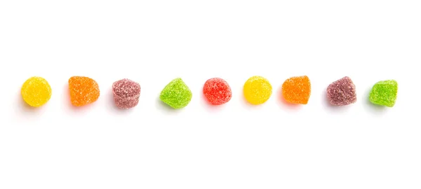 Bunte Mischung Zuckergelee Bonbons — Stockfoto