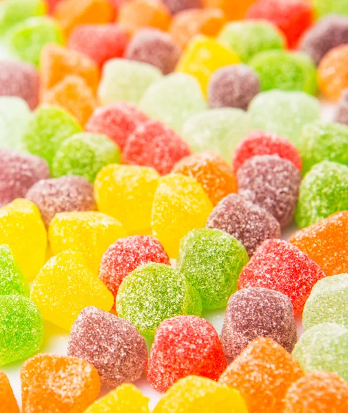 Multicolor sugar coated soft jelly candies — Stock Photo © design56