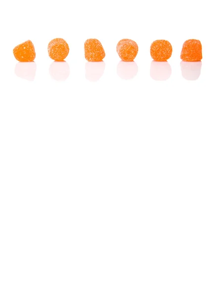 Süße Orangengelee Bonbons — Stockfoto