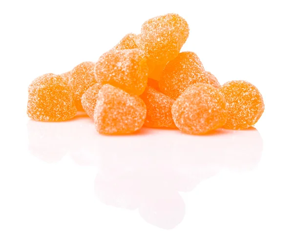 Zoete oranje gelei snoepjes — Stockfoto