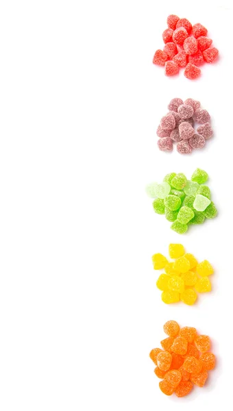 Süße farbige Gelee-Bonbons — Stockfoto