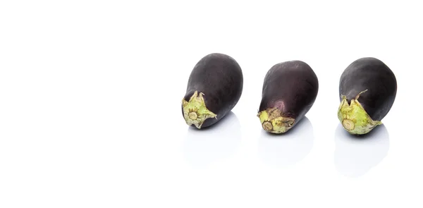 Schwarz gehäutete Aubergine — Stockfoto