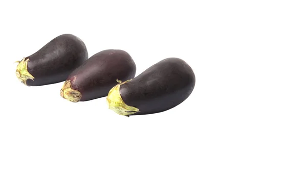 Schwarz gehäutete Aubergine — Stockfoto