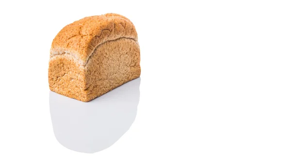 Limpa Bröd Över Vit Bakgrund — Stockfoto