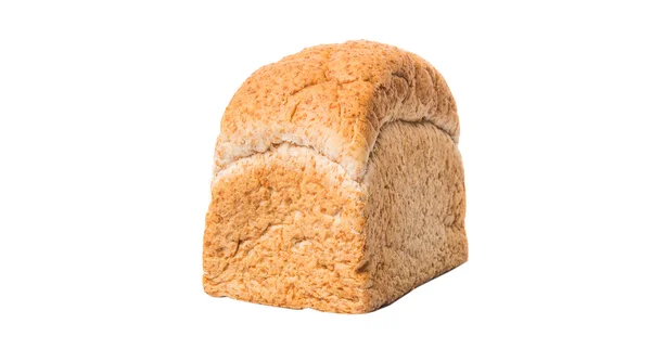 Een Brood Van Brood Witte Achtergrond — Stockfoto