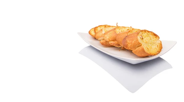 Domácí česnekový chléb — Stock fotografie