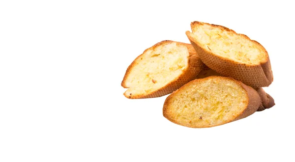 Домашний чесночный хлеб из французского багета — стоковое фото
