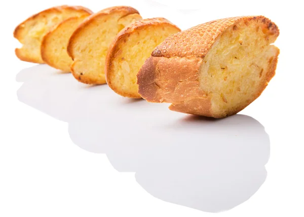 Hembakat vitlöksbröd av fransk Baguette — Stockfoto