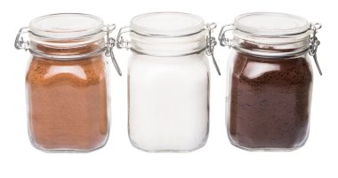 Kahve, Çikolata tozu ve şeker
