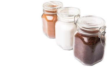 Kahve, Çikolata tozu ve şeker