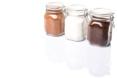 Kahve, Çikolata tozu ve şeker