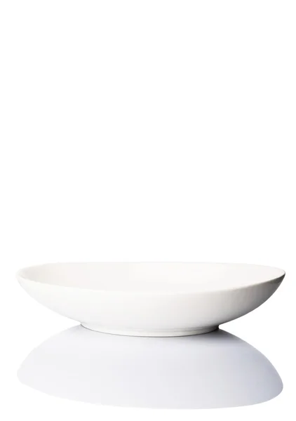 White Oval Salad Bowl — Stock Photo, Image