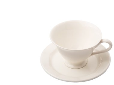 Seramik tabak ve çay fincanı