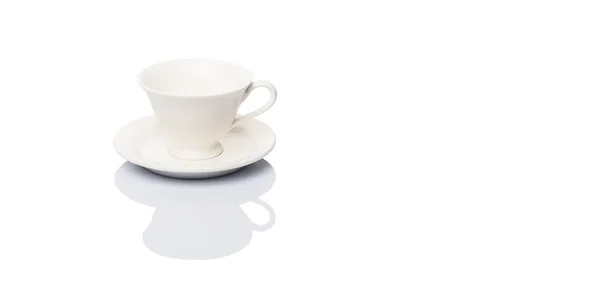 Piattino e tazza da tè in ceramica — Foto Stock