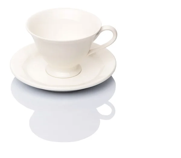 Piattino e tazza da tè in ceramica — Foto Stock