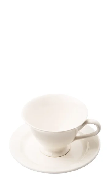 Platillo de cerámica y taza de té — Foto de Stock
