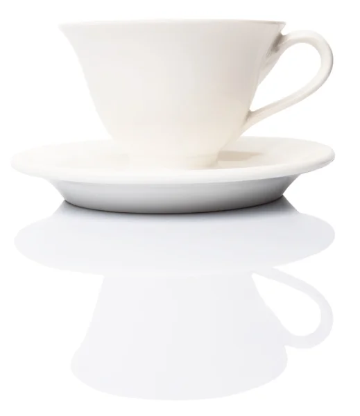 Керамическая тарелка и чашка — стоковое фото