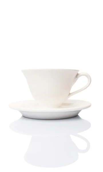 Keramik-Untertasse und Teetasse — Stockfoto