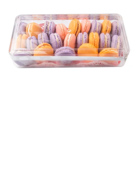 Franska Macaron Plastlåda Behållare — Stockfoto