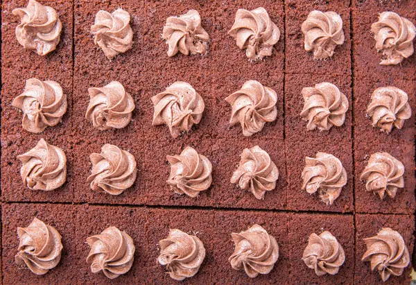Chocolade blad taart — Stockfoto