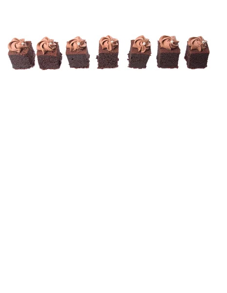 Bite wielkości Torty czekoladowe — Zdjęcie stockowe