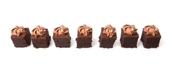 Bite Sized Chocolate Cakes — Stock Photo, Image