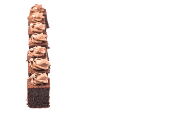 Bite Sized chocolade cake — Stockfoto