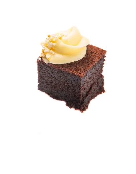 Bite-Sized csokoládé torta — Stock Fotó