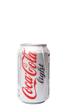 Bir kutu Coca Cola Light.