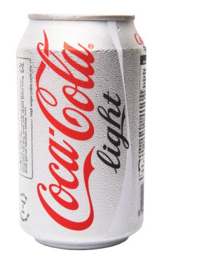 Bir kutu Coca Cola Light.