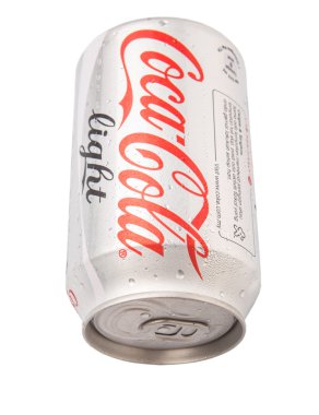 Bir kutu Coca Cola Light.