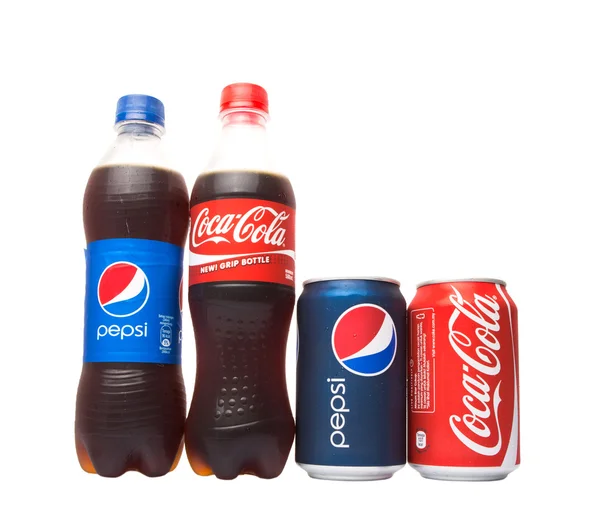 Pepsi ve Coca Cola — Stok fotoğraf