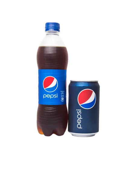 Пляшка Може Pepsi Cola — стокове фото