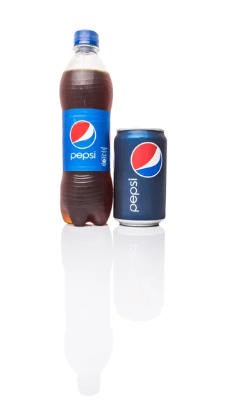 Bottle Can Pepsi Cola — Stock Photo, Image