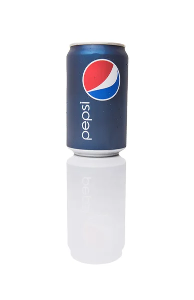 Een Blikje Frisdrank Pepsi — Stockfoto