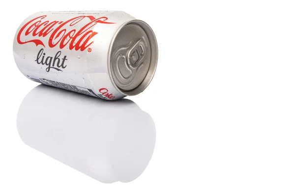 Puszka Coca Coli Light — Zdjęcie stockowe