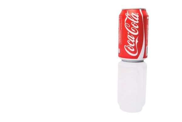 Una Lata Refresco Coca Cola — Foto de Stock