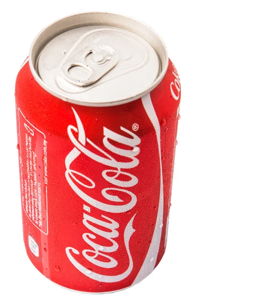 Een Blikje Frisdrank Coca Cola — Stockfoto