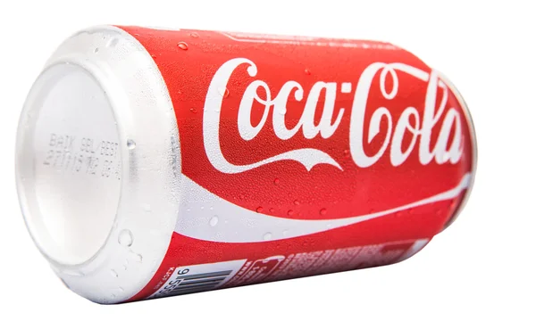 Una Lattina Coca Cola Analcolica — Foto Stock